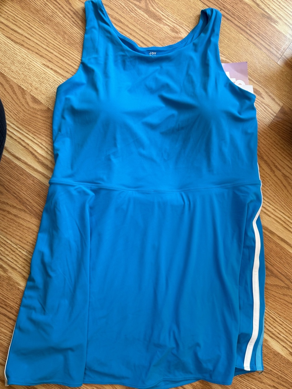 JoyLab Women’s XL Blue Active Dress with Built-In Shorts & Removable Pads NWT - Picture 4 of 8